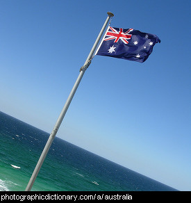 Photo of the Australian flag