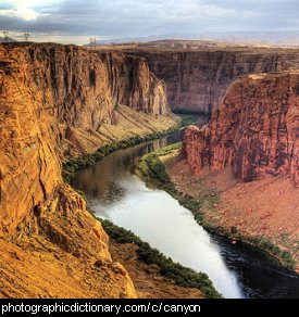 Photo of a canyon