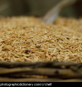 Photo of rice chaff