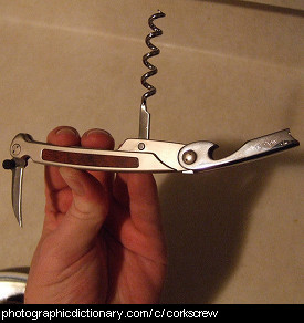 Photo of a corkscrew