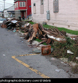 Photo of debris