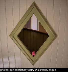 Photo of a diamond shaped window