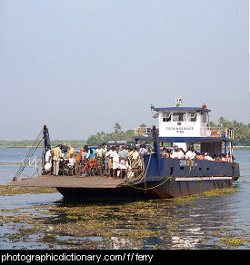 Photo of an old ferry.