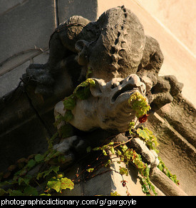 Photo of a gargoyle.