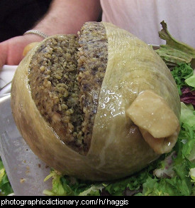 Photo of a haggis