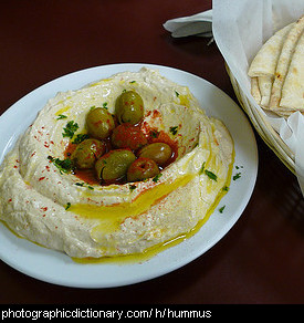 Photo of hummus.