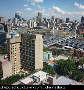 Photo of the Johannesburg skyline