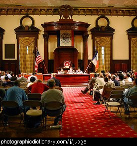 Photo of a courtroom