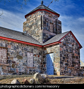 Photo of a stone building