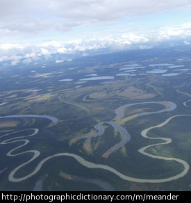 Meandering river