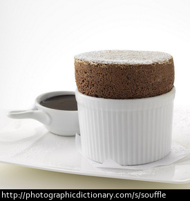 A chocolate souffle.