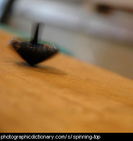 Photo of a spinning top