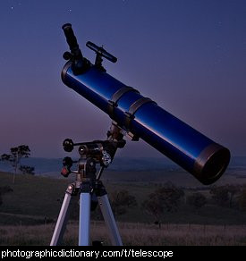 Photo of a telescope