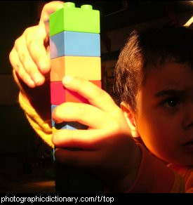 Photo of a stack of blocks