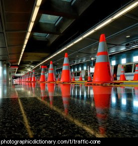 Photo of traffic cones