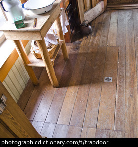 Photo of a trapdoor