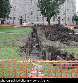 Photo of a trench